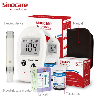 Accurate Blood Glucose Meter Blood Glucose Monitor Blood Sugar Meter with 50 test Strips & 50 Sterile Lancets