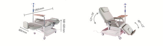Hemodialysis Center Digital Integration Medical Electric Dialysis Chair With Weight System