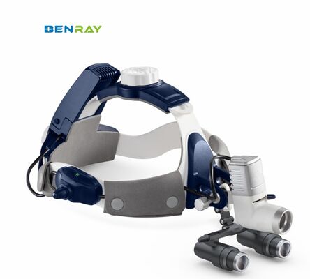 BR-HL08 Хирургическая операция Акриловые линзы Увеличительная головная лента светодиодный свет Медицинская стоматологическая клиника Хирургический интегрированный фары